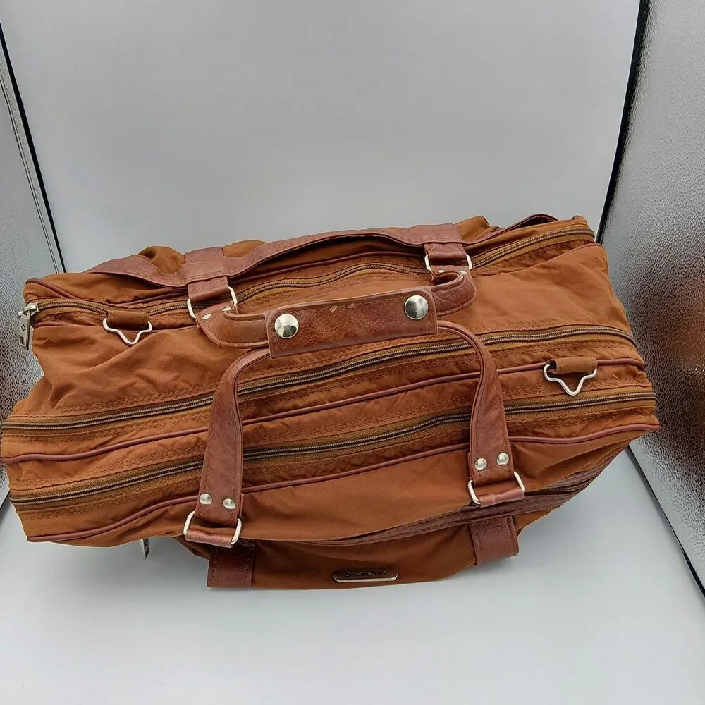 Samsonite Silhouette Vintage Weekender Travel Bag-Brown-1970/80 Classic Carry-on